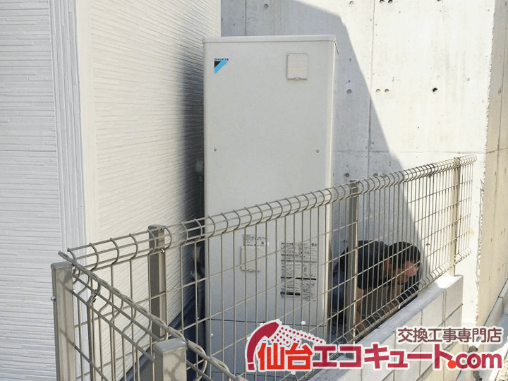 角田市M様邸のエコキュート交換工事例・交換後