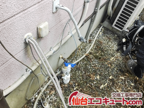 仙台の風呂配管工事3
